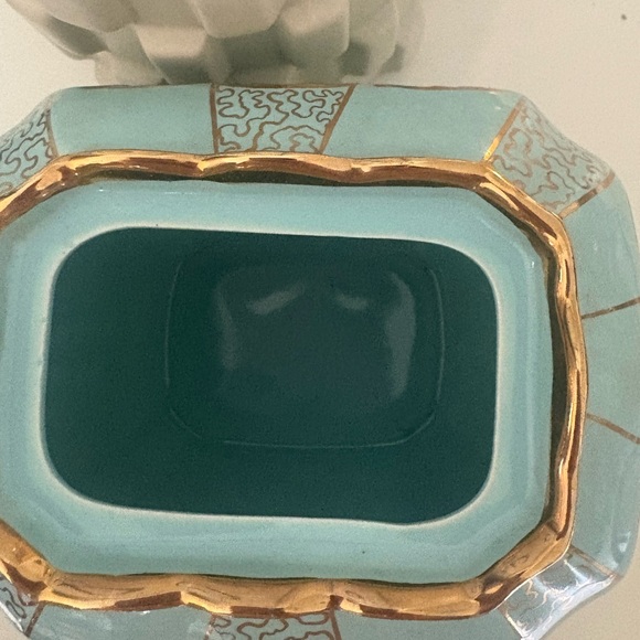 Sadler England Elegant Blue and Gold Teapot - Picture 4 of 11